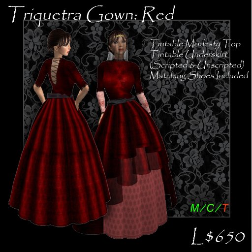 FL Triquetra Gown - Red