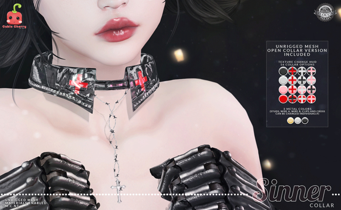 [Cubic Cherry] {Sinner} collar (BOX)