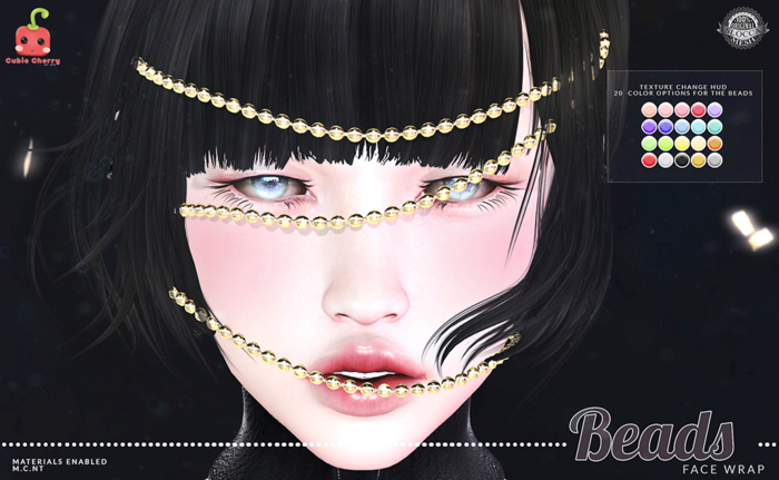 [Cubic Cherry] {Beads} face wrap (BOX)