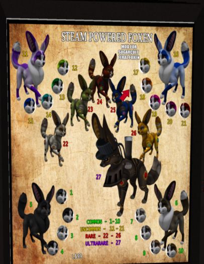 =[TMI]= Marble Foxen - Orange, Uncommon, 