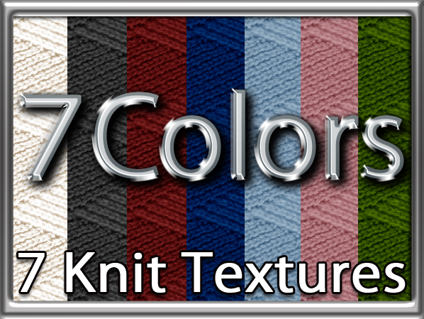 Zoy Texture [ DIAMOND KNIT 19 ] Seamless - 7 Colors