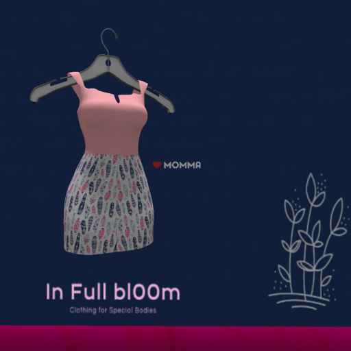 Second Life Marketplace - *IFB* Off-Shoulder DRESS - Love Momma (Pink ...
