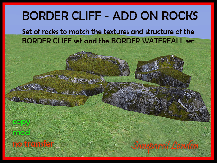 Add-on rocks 9 Cliff Border Set Boxed