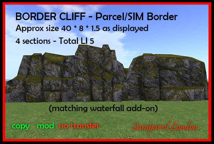 Border Cliff - 4 sections 5 LI Boxed
