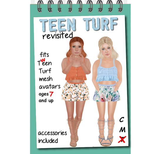 Teen Turf Ruffle Top and Skirt