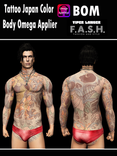 F..A.S.H VIPER Tattoo Japan Color Body Omega Applier BOM