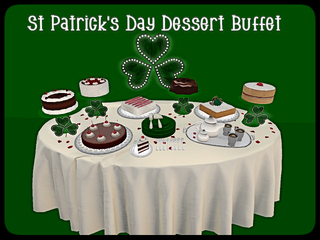 [AE] Catering Svc -*SALE* St Patrick's Day Dessert Buffet