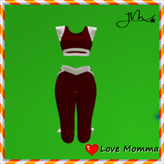LOVE MOMMA PANTS RED   JM