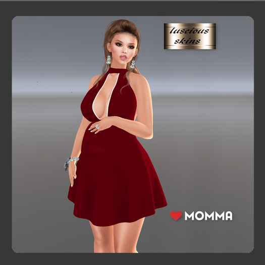 Romance alter neck dress red  for LoveMomma