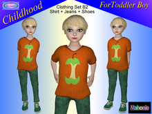 Toddler Clothing Set B2 - Shirt+Jeans+Shoes (Mahonie Shop)