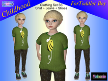 Toddler Clothing Set B3 - Shirt+Jeans+Shoes (Mahonie Shop)