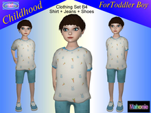 Toddler Clothing Set B4 - Shirt+Jeans+Shoes (Mahonie Shop)
