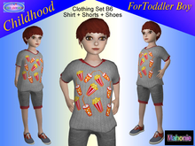 Toddler Clothing Set B6 - Shirt+Shorts+Shoes (Mahonie Shop)