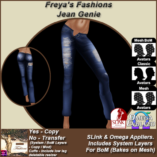 Freya's Fashions Jean Genie