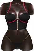 Kaithleen's dAngel Leather Bustier Top - Black