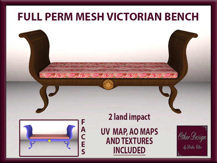 FULL PERM VICTORIAN BENCH
