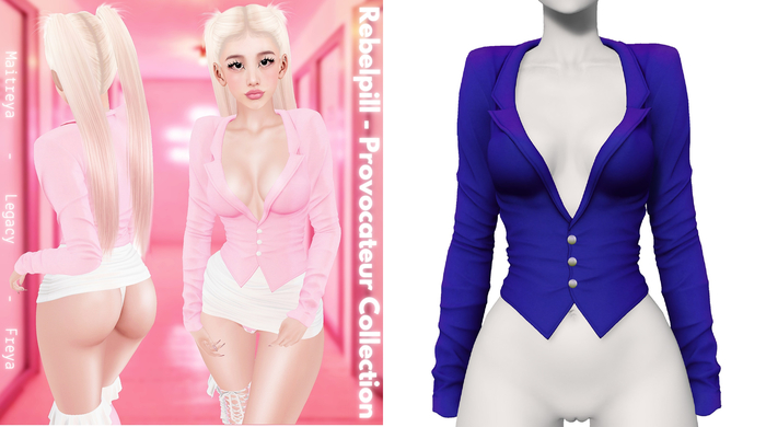 Rebelpill - Provocateur Collection Jacket Uniform Blue