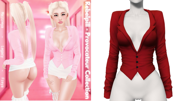 Rebelpill - Provocateur Collection Jacket Red