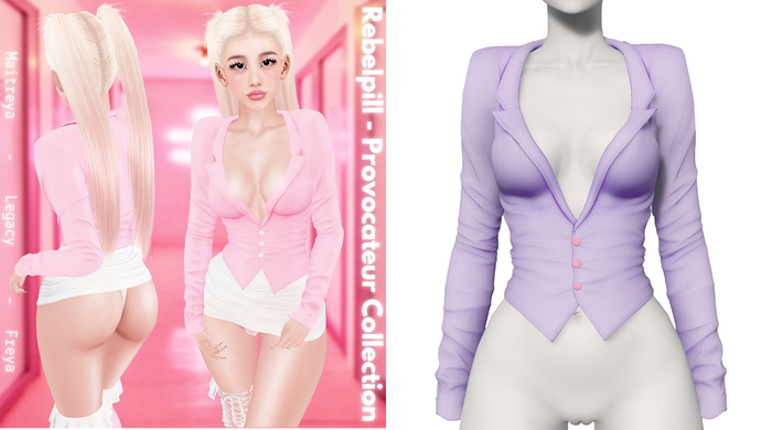 Rebelpill - Provocateur Collection Jacket Purple