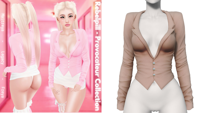 Rebelpill - Provocateur Collection Jacket Nude