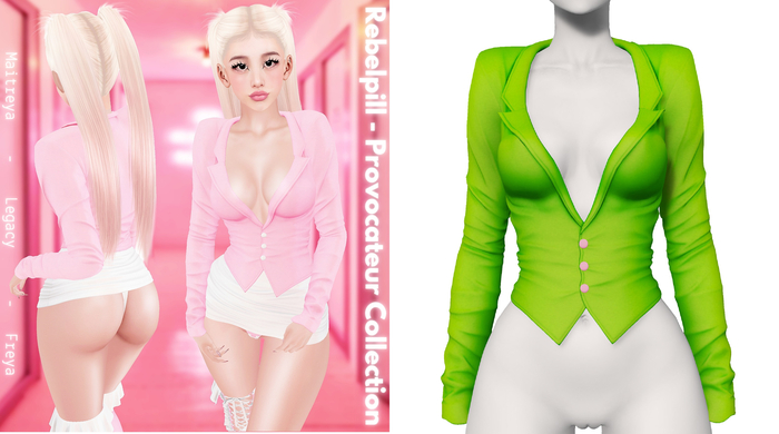 Rebelpill - Provocateur Collection Jacket Neon Green