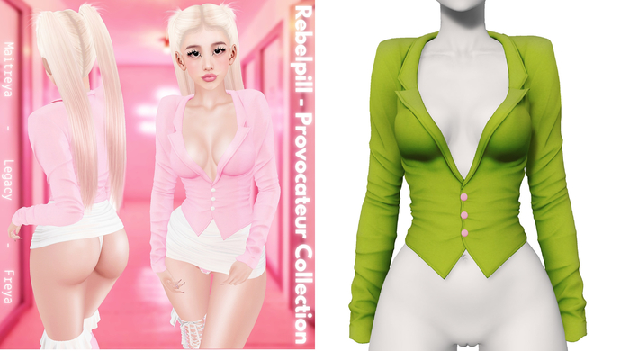 Rebelpill - Provocateur Collection Jacket Lime