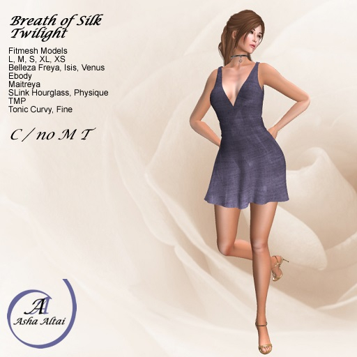 AA - Breath of Silk Dress - Twilight