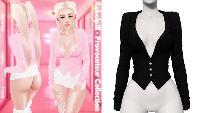 Rebelpill - Provocateur Collection Jacket Black