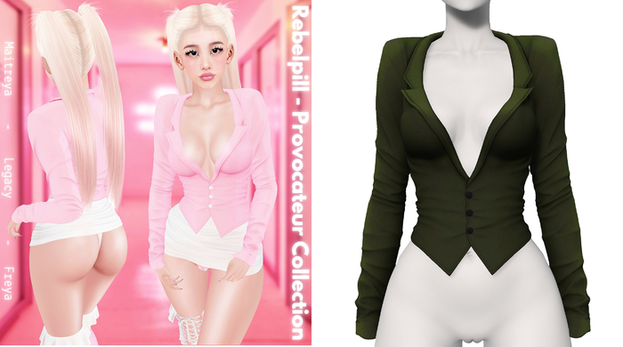 Rebelpill - Provocateur Collection Jacket Army Green