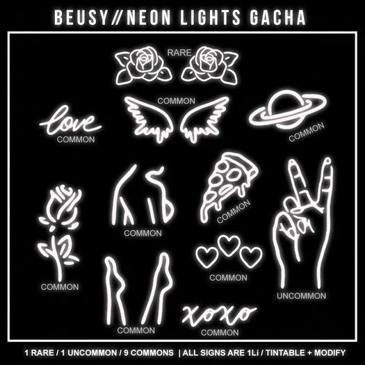Beusy: Lust Sign / NEON GACHA BOXED / COMMON