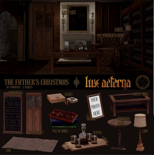 + LUX AETERNA [The Father's Christmas] FIreplace RARE