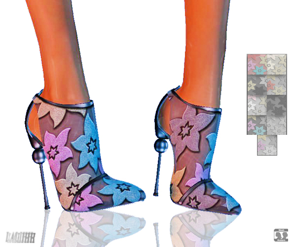 {LD}Shoes-Suede Heels-Slink