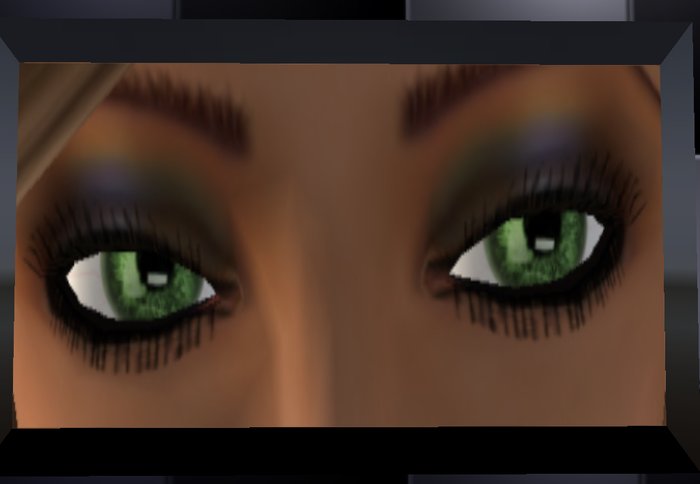 deep green eyes