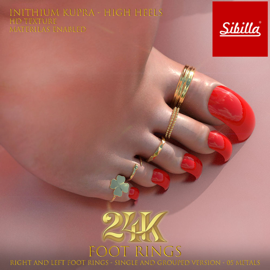 >Sibilla> 133_24K_FOOT RING_DEMO