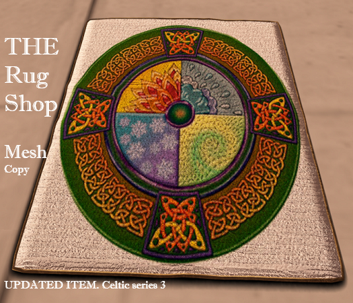 Updated, Serise 3 celtic 25 rug, Mesh,  Copy only