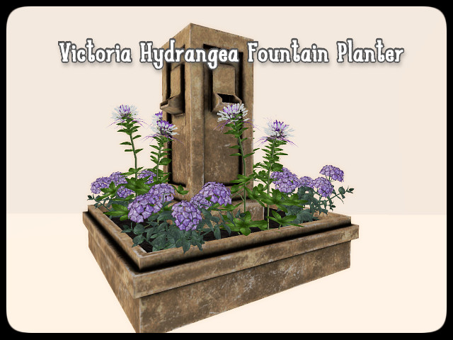[AE] Garden Store - Victoria Hydrangea Planter  (Purple)