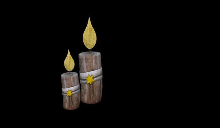 wooden candel decor 1LI