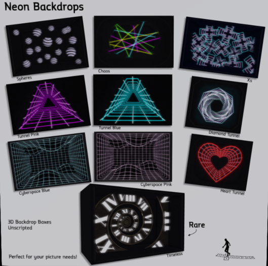 *~*HopScotch*~* Neon Spheres Backdrop