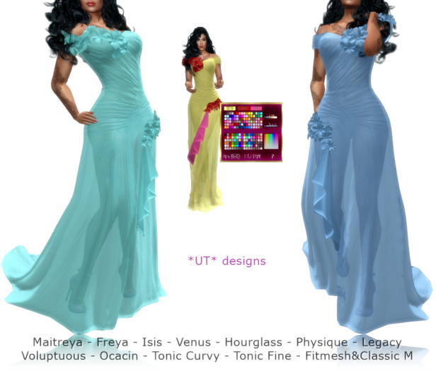 6280 Mesh Gown Transparent - [Fatpack]
