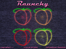 Neon Peach Emoji