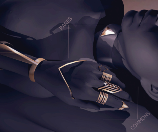 MAJESTY- Pyramid Collar [Silver] RARE