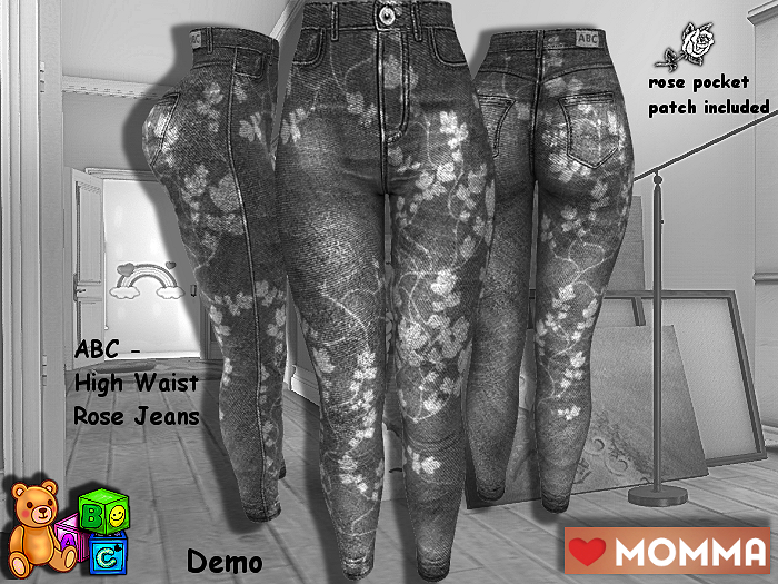 ABC - High Waist Rose Jeans - Demo