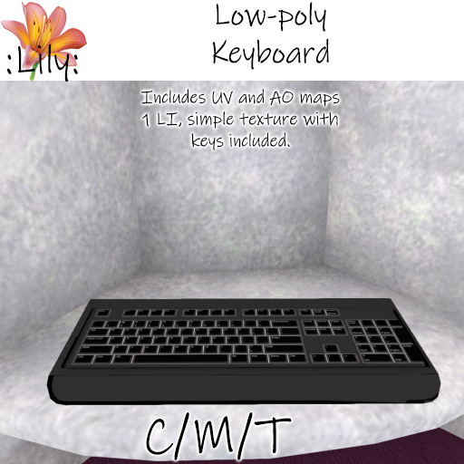 :LILY: Low-poly Keyboard