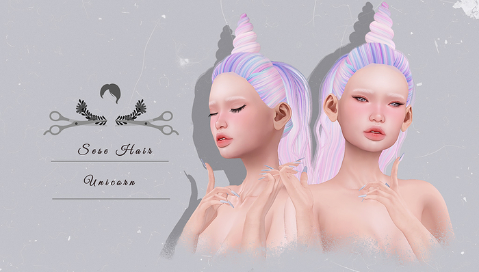 Sese. Unicorn. Hair - Reds