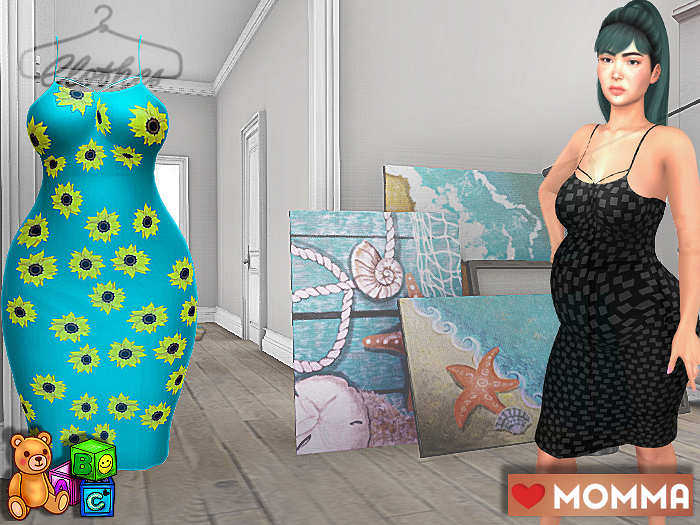 Spaghetti Dress Blue