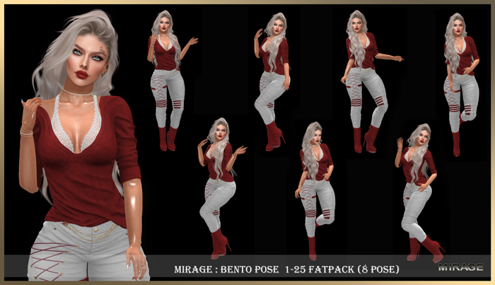 MIRAGE : Bento POSE  1-25 FATPACK (8 pose)