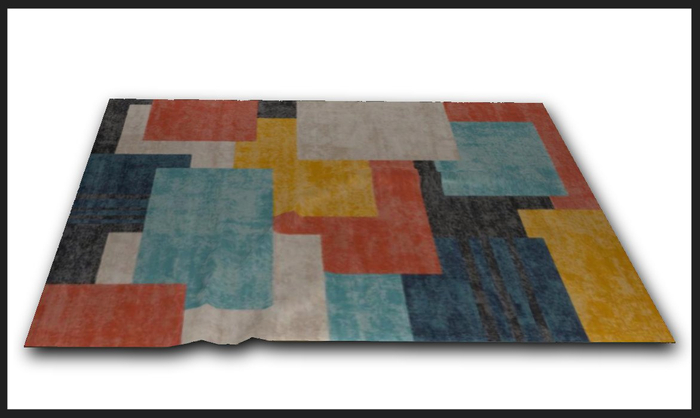 2x3 Rugs Color Blocks Second Life Marketplace - Rug-Color Block