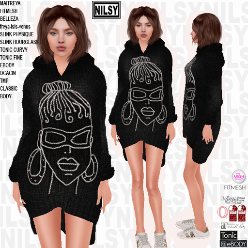 HOODIE DRESS,ALL BODIES