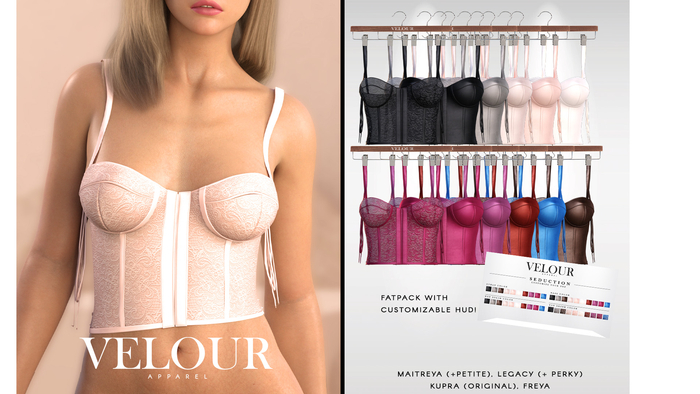 VELOUR APPAREL: "Seduction" Top (FATPACK)