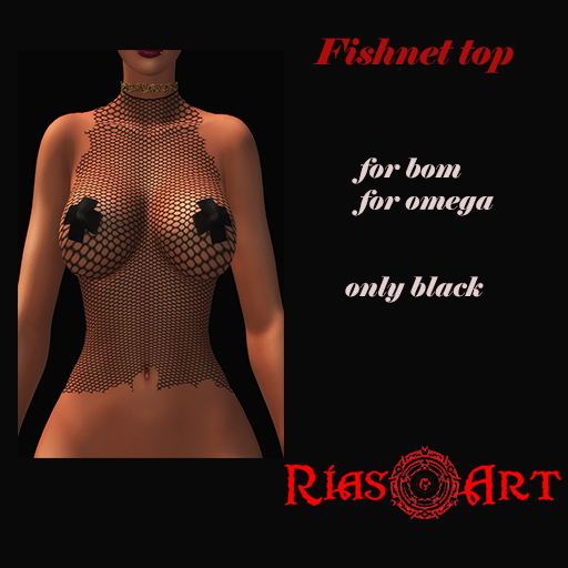 [RiasArt]-Fishnet Top-Bom/Omega